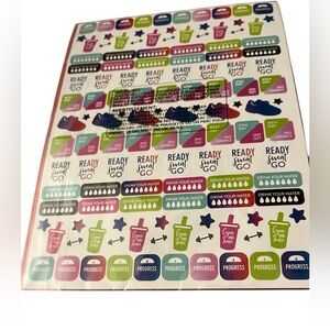 Pack of Motivational Stickers to put on your calendar Helps Keep you Motivated!